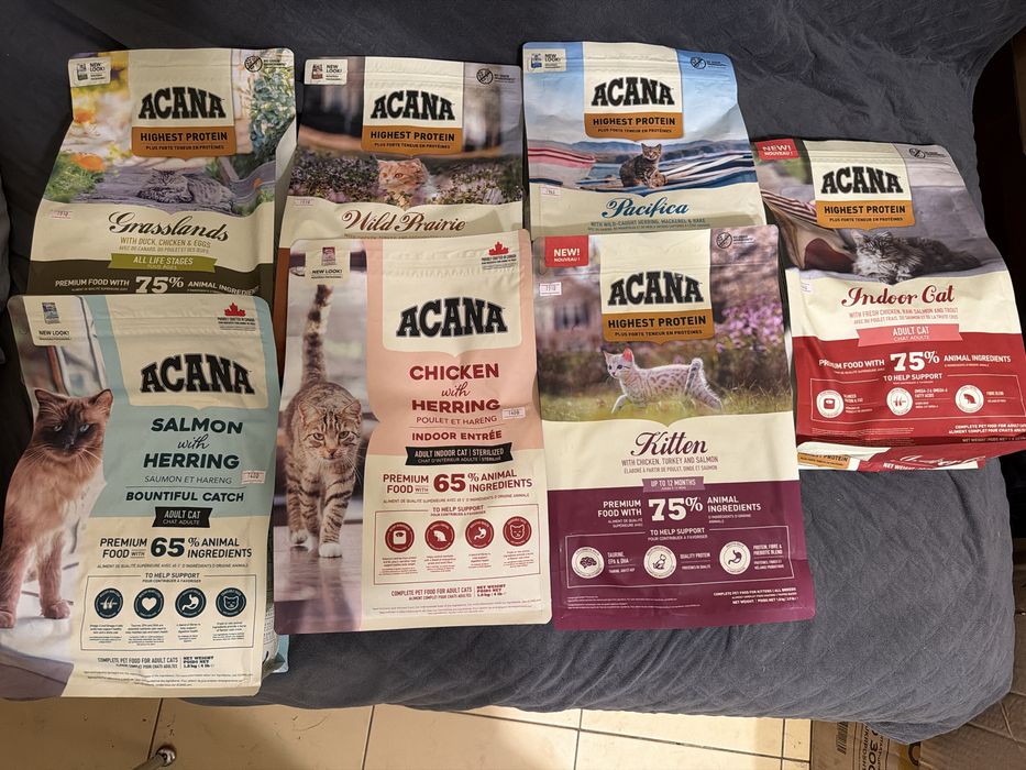 Корм brit, royal canin,ND farmina, exclusion, Acana , carnilove