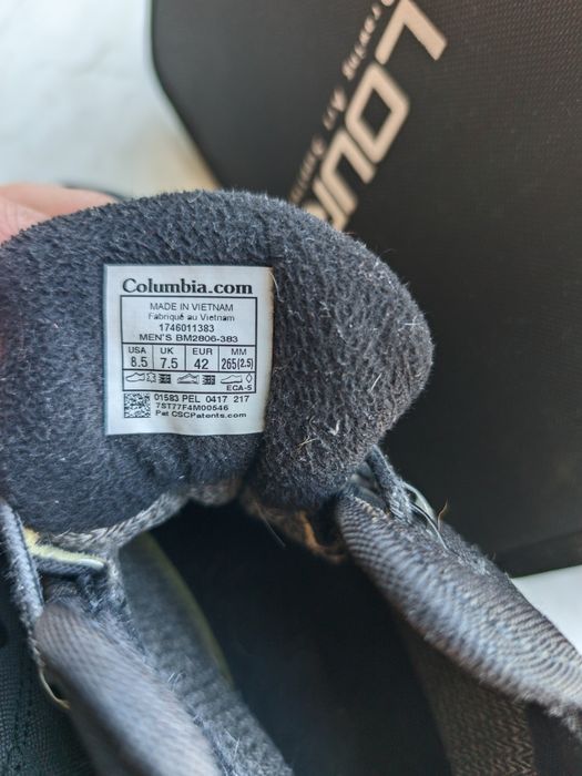 Сапоги зимние Columbia трекинговые на байке 42 размер usa 8.5