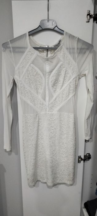 Vestido justo branco