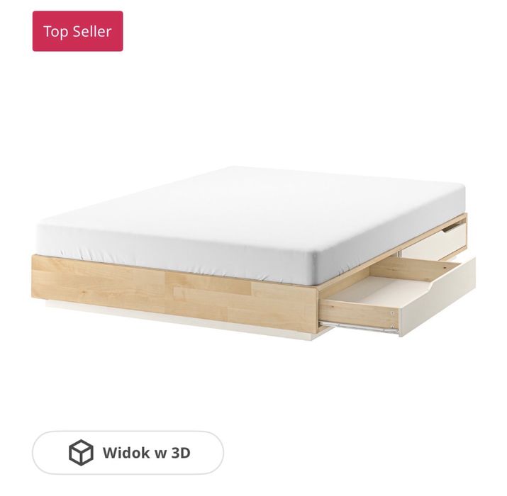 Rama łóżka Mandal Ikea
