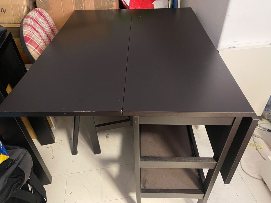 Mesa desdobravel ikea preta
