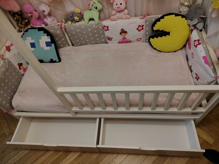 Ліжко дитяче будиночок Sweet Home Біле б/в