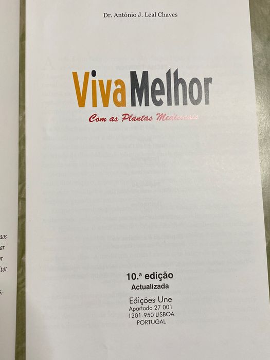 Livro “Viva Melhor com as Plantas Medicinais”