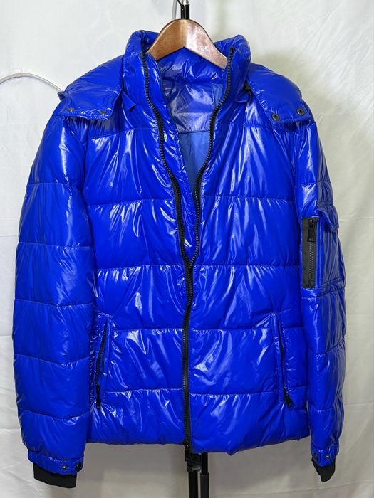 Пуховик синій у стилі  Moncler