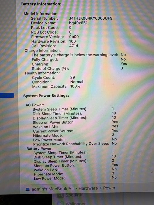 Macbook air M4 16/256 silver