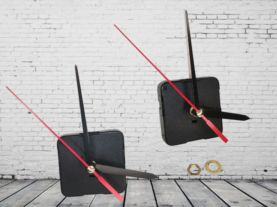 Тихий Часовой механизм Плавный ход со штоком 12мм резьбой 5мм+Стрелки