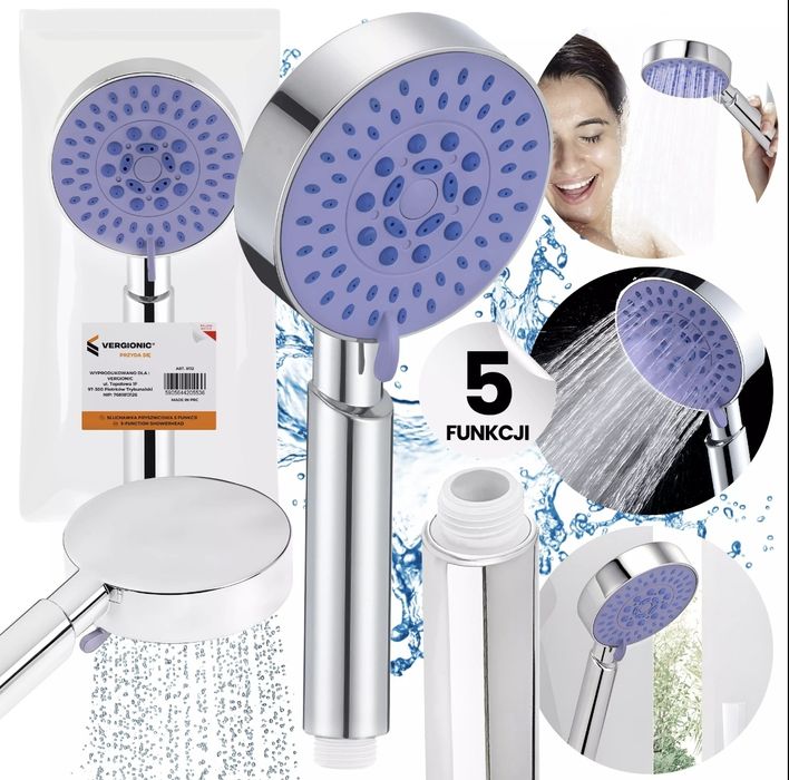 Słuchawka prysznicowa. 5 trybów