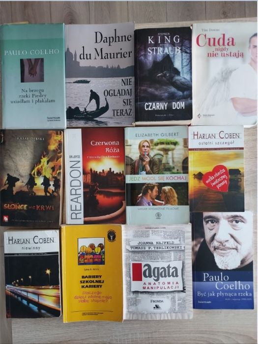Książki, używane, różne, komplet sprzedam