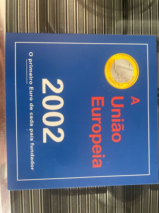 Album comemorativo União Europeia 2002 - Completo, 12 moedas originais, Estado Impecável