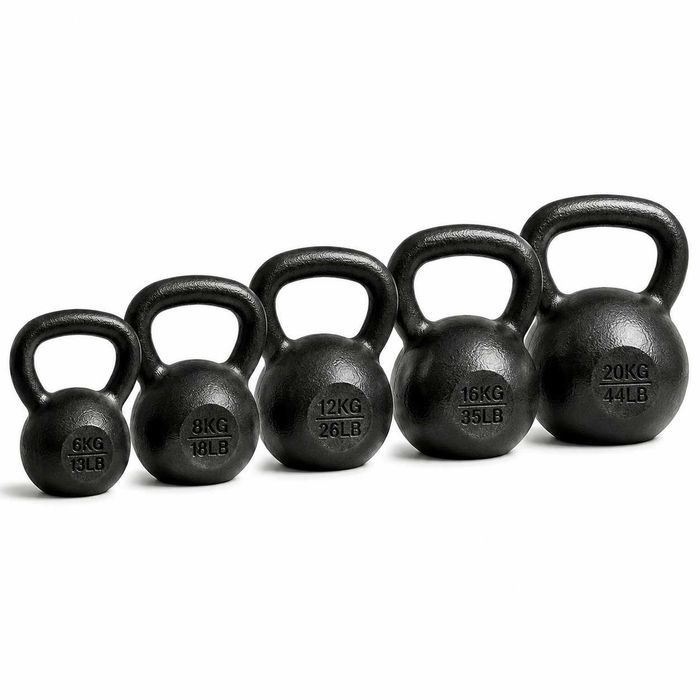 Zestaw Żeliwny Kettlebell 62kg Kettel 6kg 8kg 12kg 16kg 20kg Kula Ketel Odważnik Kulowy Obciążenie Żeliwne Żeliwo