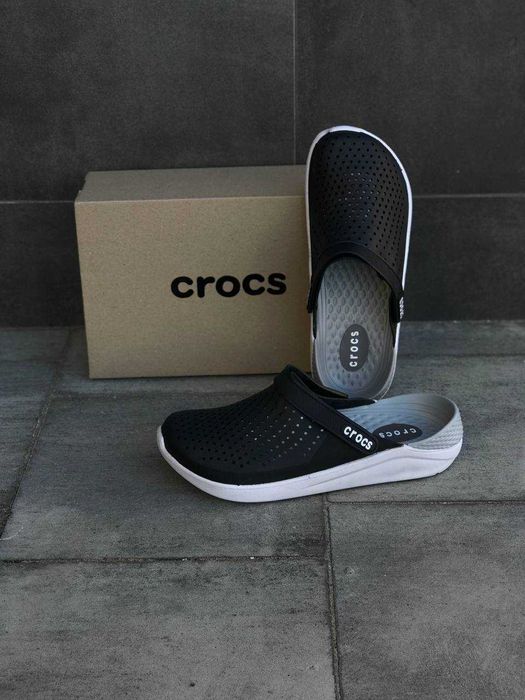 Шлепанцы Crocs мужские кроксы мужские, крокс чоловічі тапочки домашние