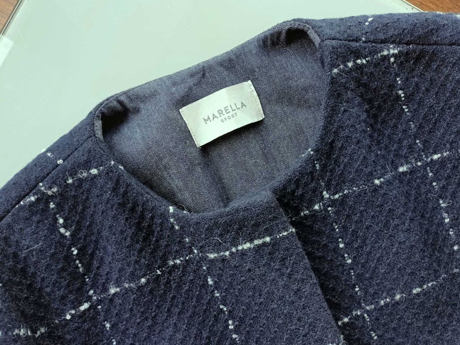 Max Mara kobiecy tweedowy płaszczyk 38