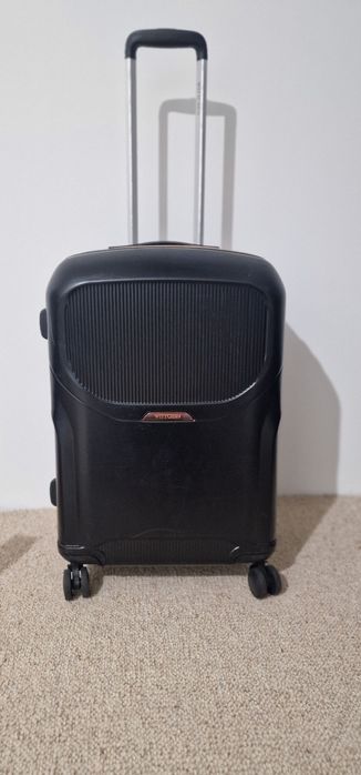 Walizka wittchen średnia polikarbon poliwęglan PC czarna bagaż rejestr