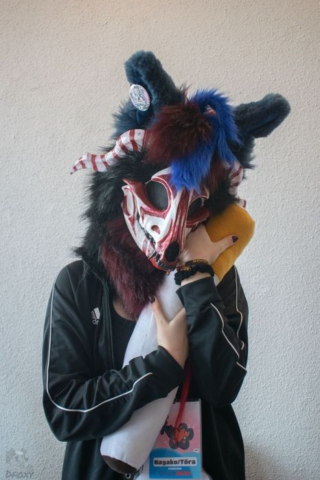 furry fursuit furras skull Dog dvc