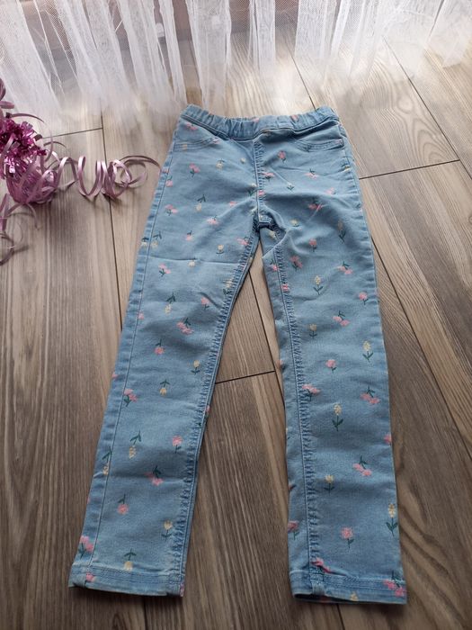 Nowe jegginsy Sinsay r. 128 dla dziewczynki