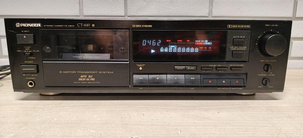 Magnetofon deck PIONEER CT-449. Po serwisie