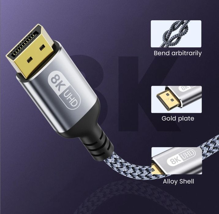 Kabel HDMI Ultra 8K HDMI kabel 8K/60Hz 4K/120Hz dla USB HUB PS5 TV,