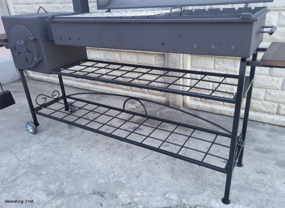 • 3/5мм • Жаровня 100 см • Мангал Коптильня с Печкой под Казан