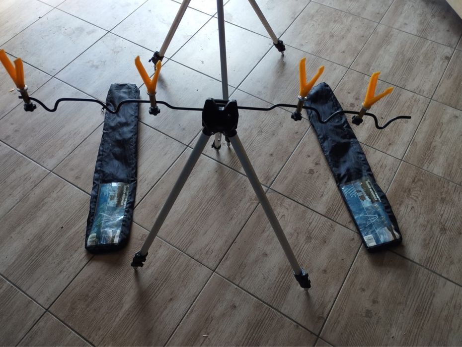 trójnóg stojak pod wędki