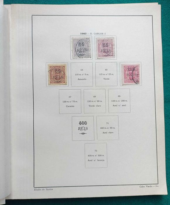 Album de Selos de Cabo Verde - selos desde 1877
