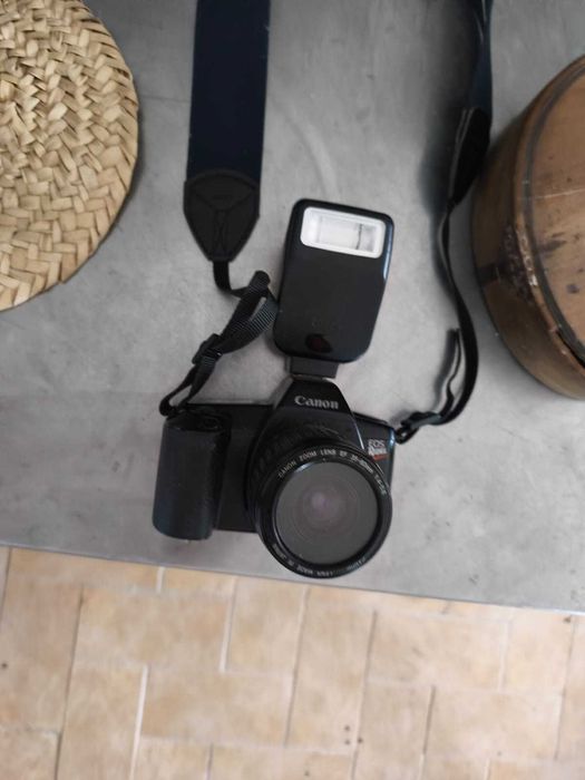 câmara canon eos rebel + flash speedlite 200e