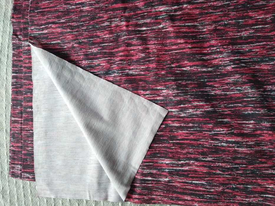 Kupon tkaniny single jersey 100 x 160 cm pasy moro