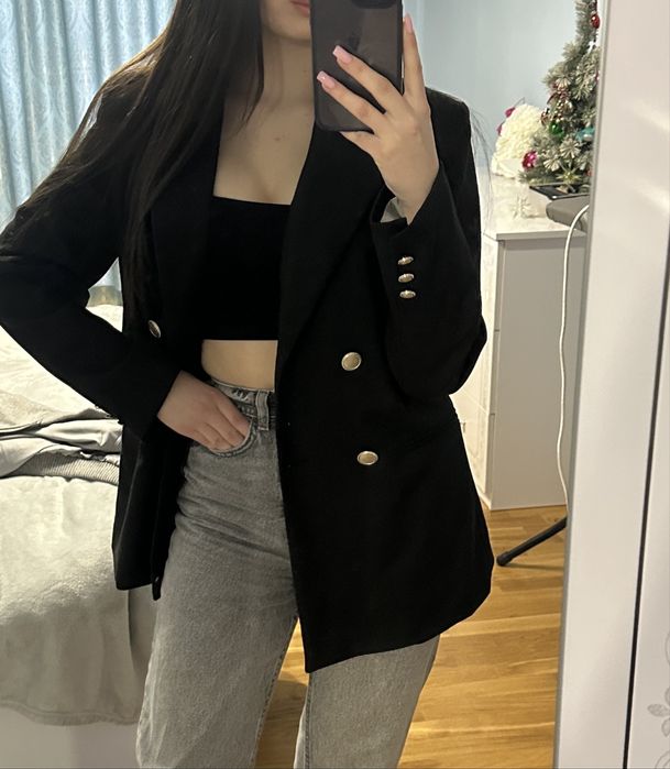 Піджак чорний MANGO