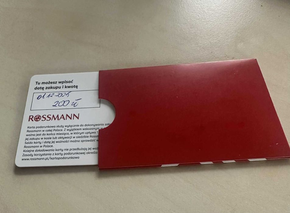 Karta Podarunkowa Rossmann 200zł
