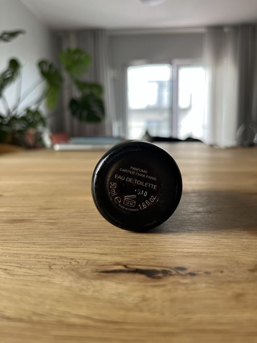 Pusty flakon po perfumach Cartier Pasha Édition Noire 50 ml