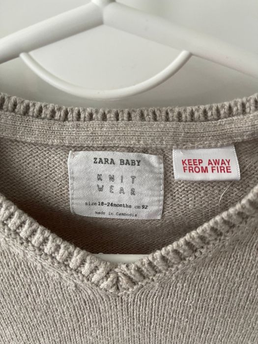 Sweter rozmiar 92 cm marki zara