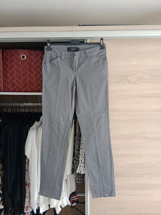 Szare proste spodnie damskie top secret s