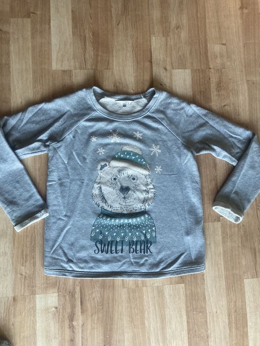 Sweter świąteczny Bluza z misiem sweter zimowy świąteczny święta gwiaz
