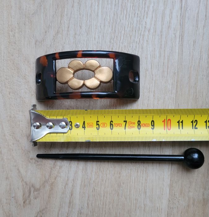 Spinka do koka klamra ze szpilką kwiat