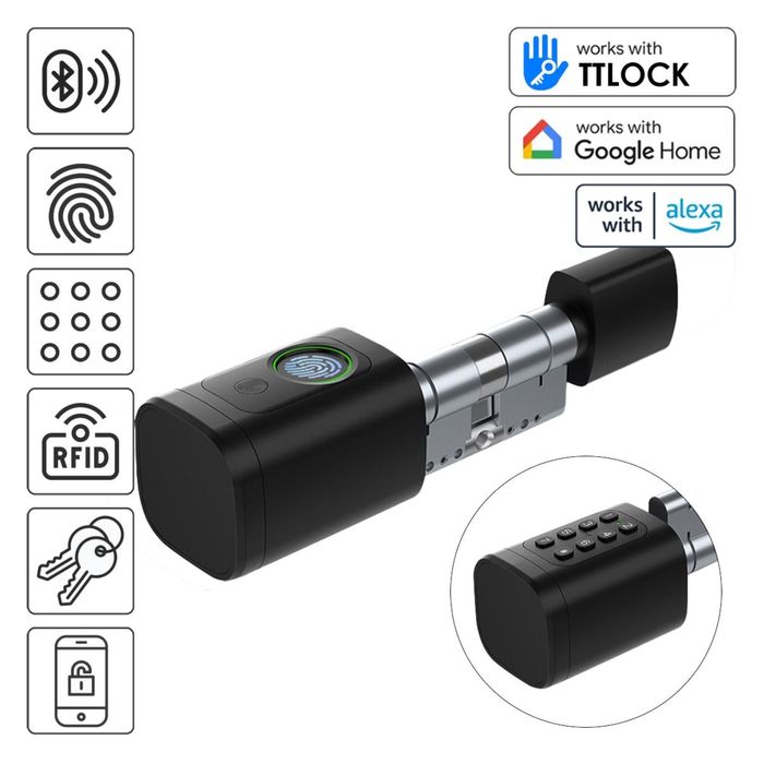 Біометричний  циліндровий  розумний замок