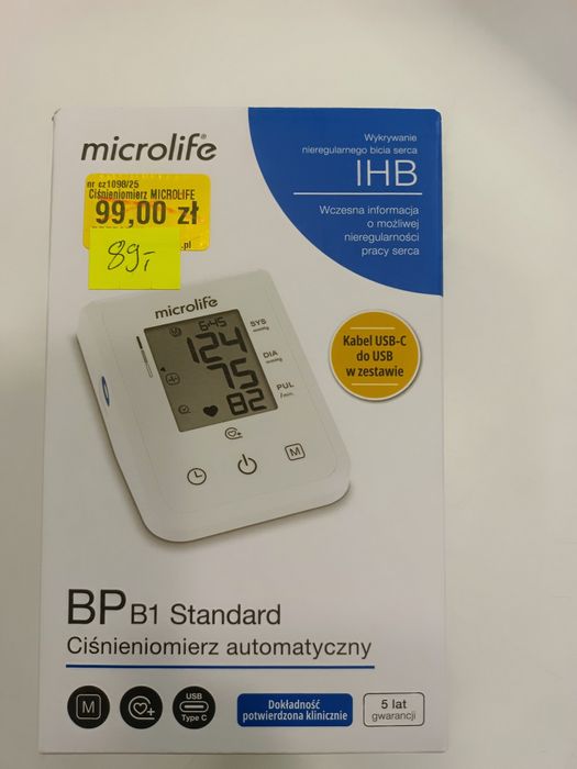 Ciśnieniomierz Automatyczny MicroLife Nowy Usb-C Komis Madej Sc