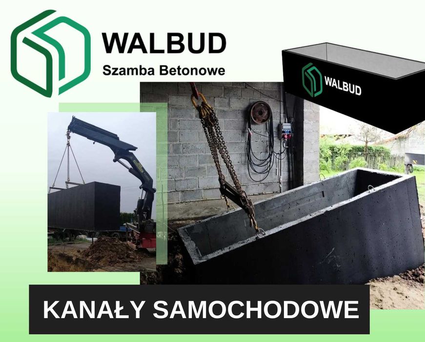 Kanał Samochodowy Idealny do Warsztatu Betonowy z Transportem