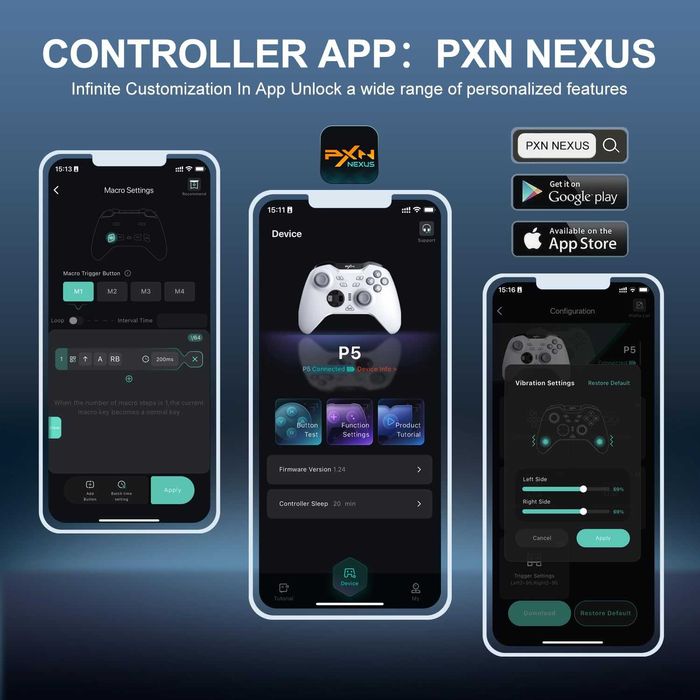 PXN P5 Bezprzewodowy kontroler do gier PC Nintendo Switch Android iOS