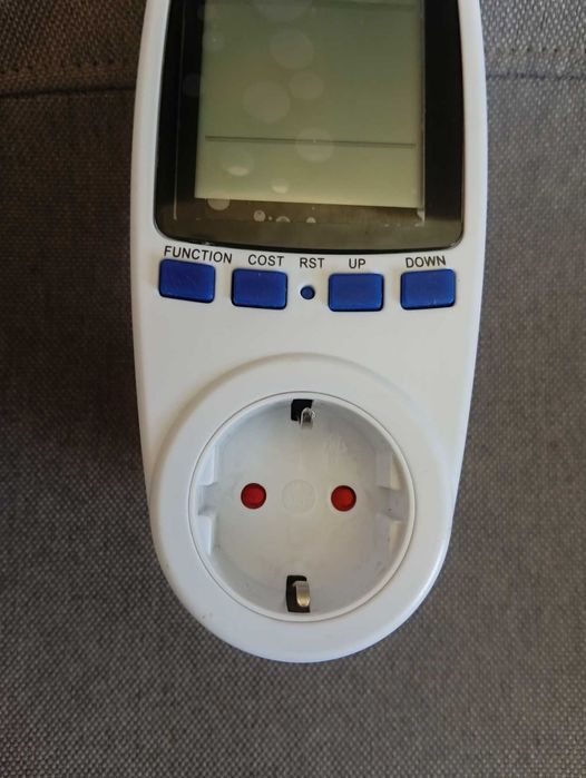 Розетка-енергометр 16a max 3600w 230v (ватметр, вольтметр, амперметр)