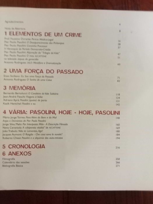 Pier Paolo Pasolini - O sonho de uma coisa