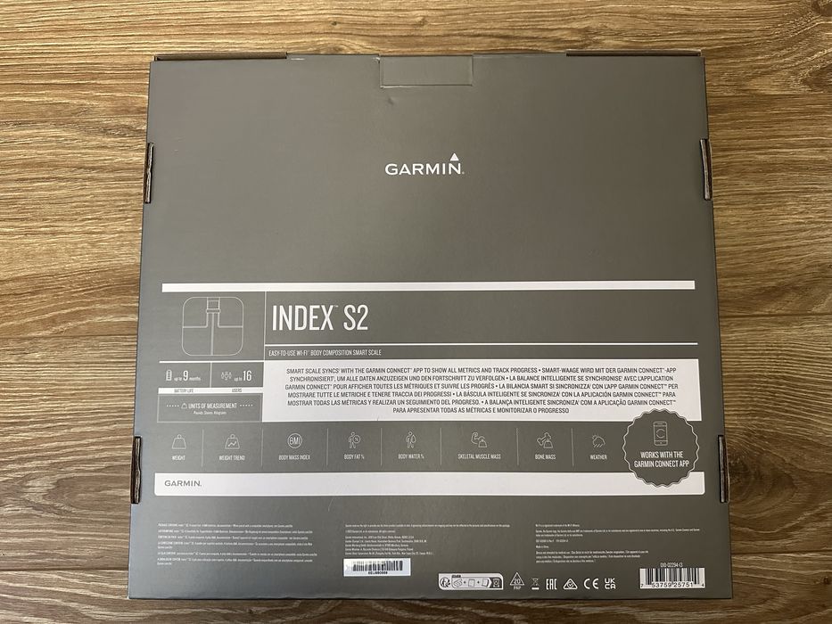 Ваги Garmin Index S2 білого кольору