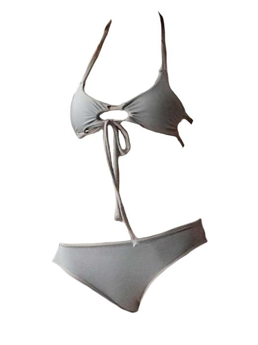 Сірий купальник y2k з топом