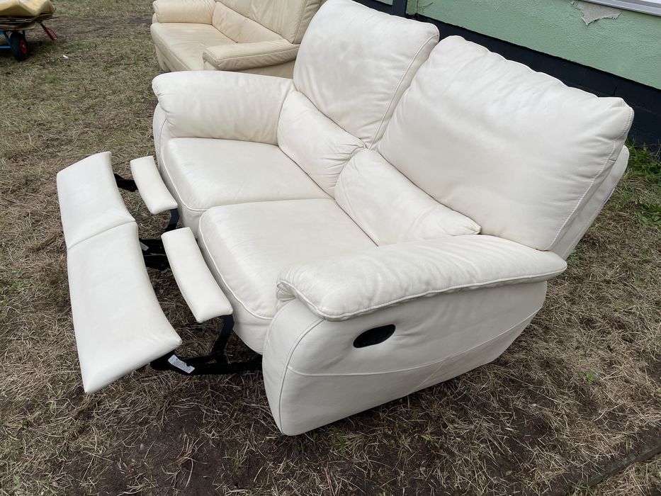 Шкіряний диван реклайнер з Європи