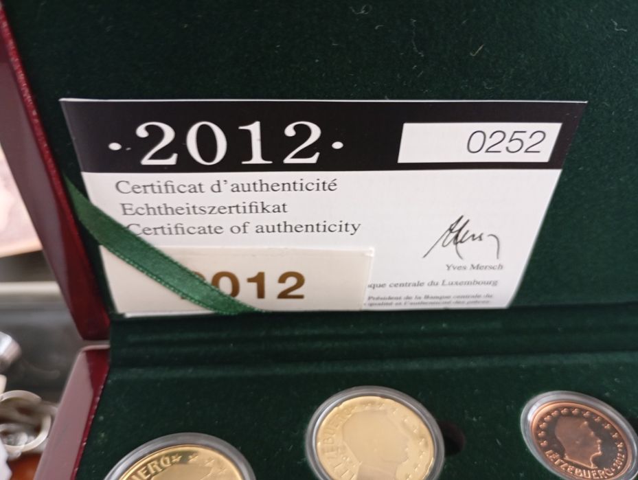 Moedas Euro Cofre Luxemburgo Set Proof 2012