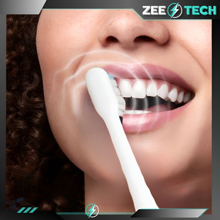 Szczoteczka Soniczna Elektryczna Do Zębów 6 Trybów Timer  + 4 Końcówki
