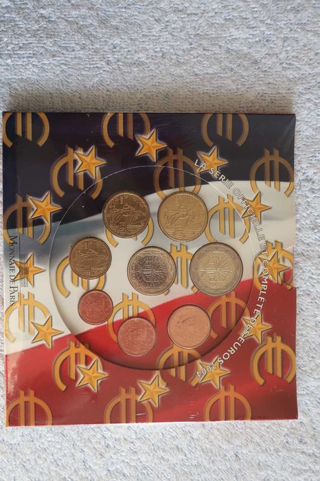 Carteira Moedas EURO Coins - FRANÇA (Vários Anos)