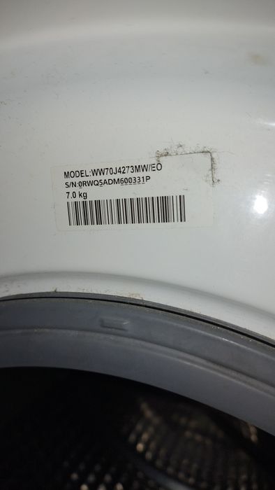 Pralka Samsung EcoBubble 7kg (WW70J4273MW/EO)