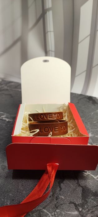 Подарунок до дня закоханих, парні шкіряні браслети