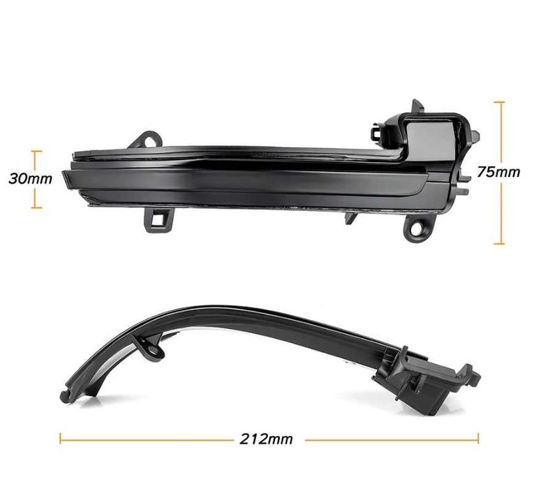 Piscas dinâmicos retrovisor BMW séries F ou E (1, 2, 3, 4, X1, i3)