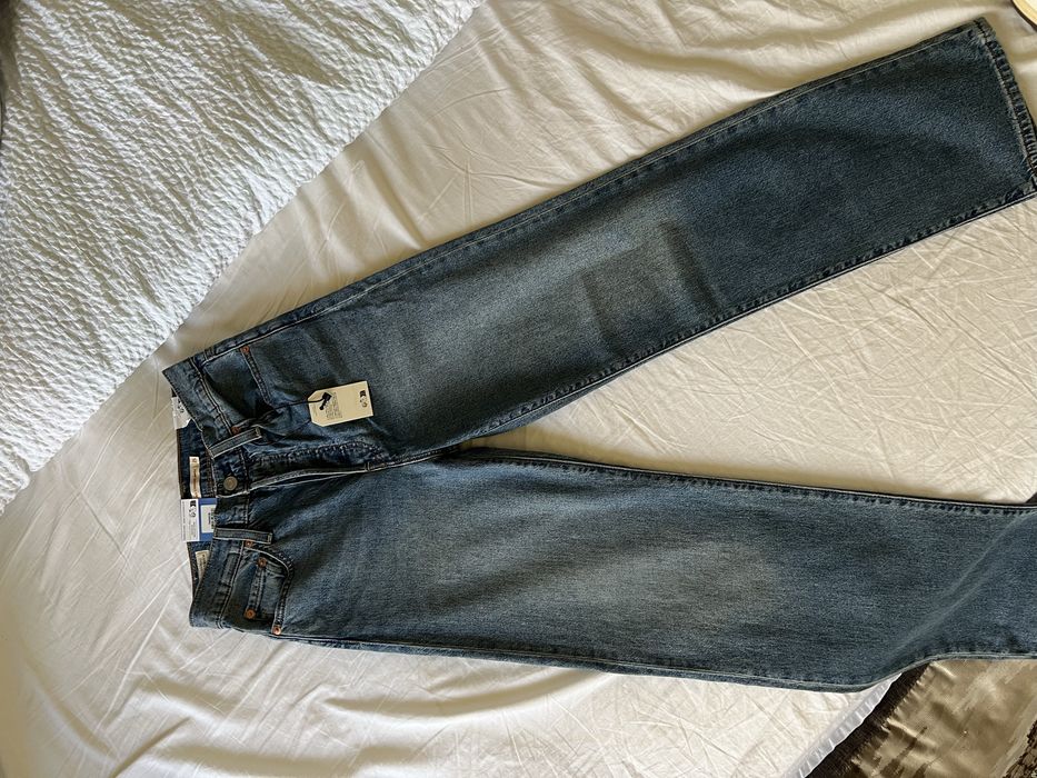 Жіночі сині джинси Ribcage Straight Ankle 25 р