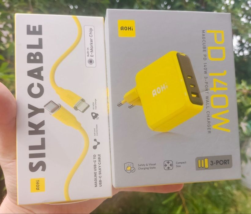 Aohi magcube pro 140w pd3.1 gan+silky cable 140w